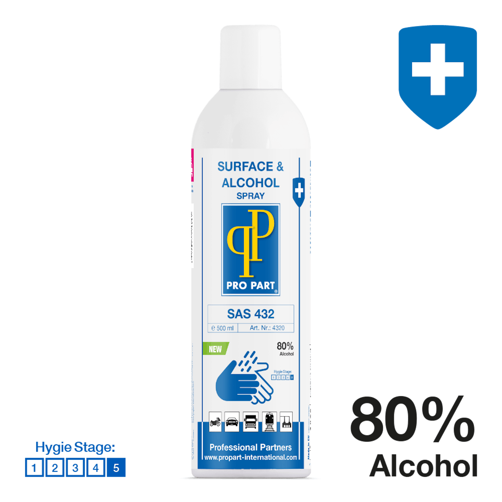 Surface alcohol spray
